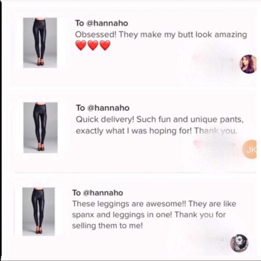 S-XL Avail! High Waisted Vegan Leather Leggings - Picture 6 of 7